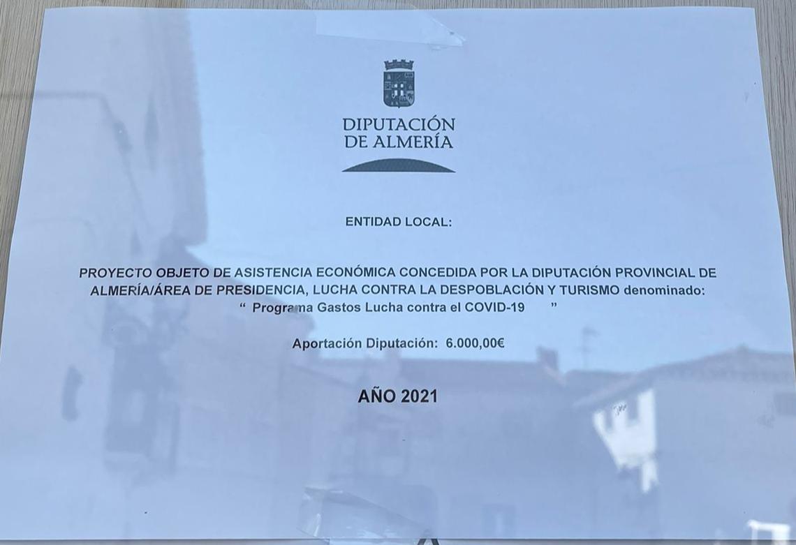PROYECTO OBJETO DE ASISTENCIA ECONOMICA CONCEDIDA POR LA DIPUTACION PROVINCIAL DE ALMERIA/AREA DE PRESIDENCIA